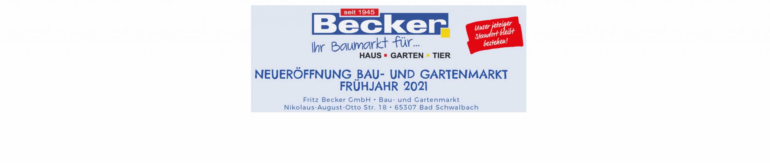 Fritz Becker GmbH Bau- und Gartenmarkt - Bad Schwalbach